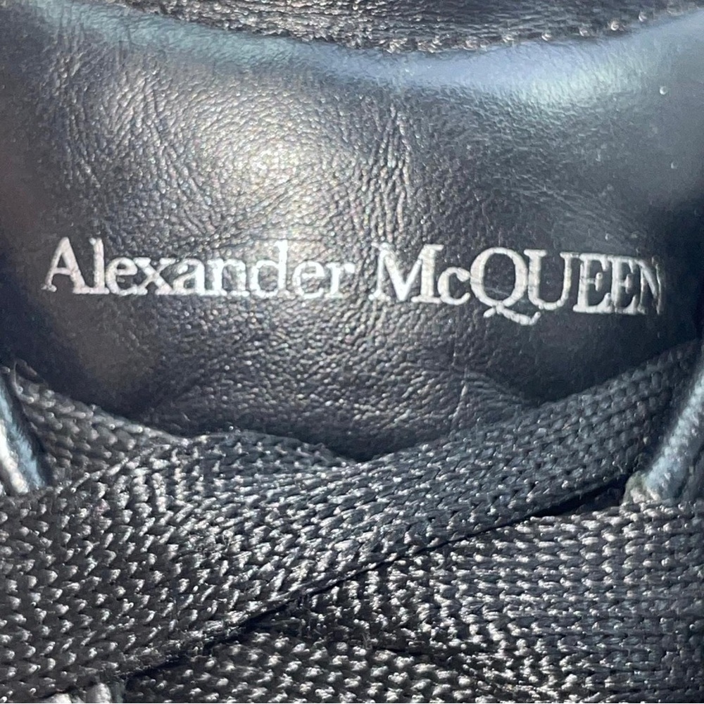 Alexander McQueen Sneakers Black with Glitter Translucent Sole Women’s size 37 - Picture 3 of 14